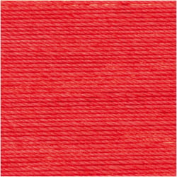 Pelote de fil à crocheter 100% coton - Rico Design - Essentiel Crochet - Rouge 004