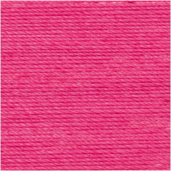 Pelote de fil à crocheter 100% coton - Rico Design - Essentiel Crochet - Fuschia 005