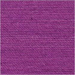 Pelote de fil à crocheter 100% coton - Rico Design - Essentiel Crochet - Violet 007