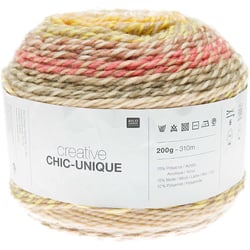 Pelote de fil à tricoter - Rico Design - Creative Chic Unique - Pastel 01