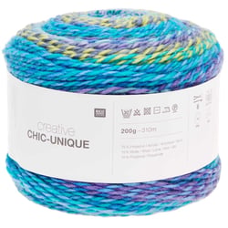 Pelote de fil à tricoter - Rico Design - Creative Chic Unique - Aqua 12