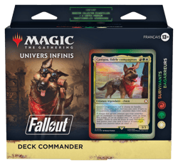 Deck commander Magic : The Gathering Fallout  Wizards of the Coast - Survivants bagarreurs