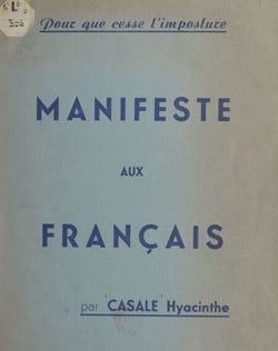 Manifeste aux Français : pour que cesse l'imposture