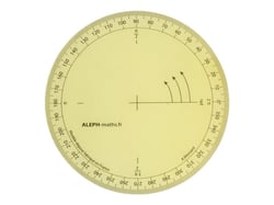 Rapporteur géométrie en plastique incassable - 360 ° - 11 cm - Wonday®
