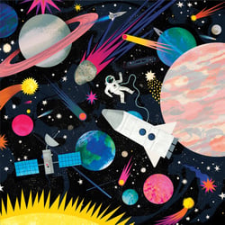Puzzle phosphorescent Espace - 500 pcs