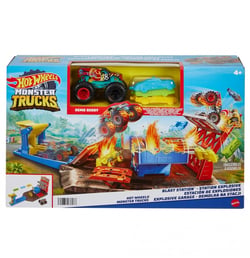 Hot Wheels Track Builder - Coffret Station explosive - Circuit / Petite voiture - Dès 4 ans