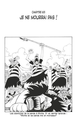 One Piece édition originale - Chapitre 63 - Je ne mourrai pas !