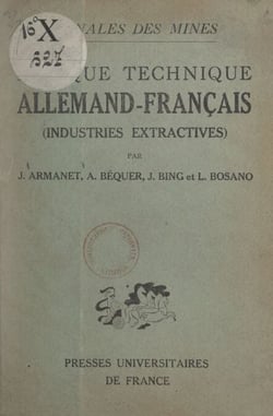 Lexique technique allemand-français - Industries extractives