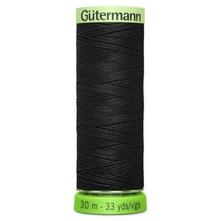 Fil à coudre Gütermann -  rPET Super Résistant - Noir n°000
