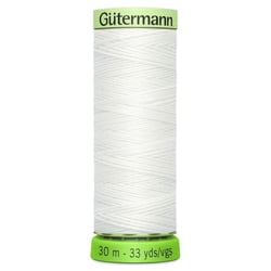 Fil à coudre Gütermann -  rPET Super Résistant - Blanc n°800