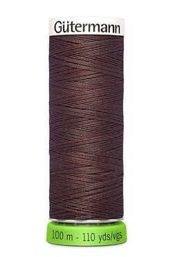 Fil à coudre Gütermann - RPET - Marron n°446
