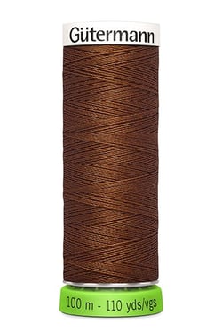Fil à coudre Gütermann - RPET - Marron n°650