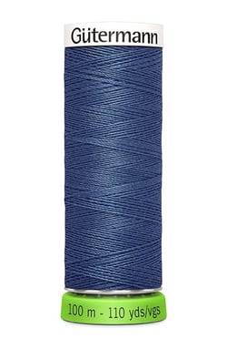 Fil à coudre Gütermann - RPET - Bleu n°68