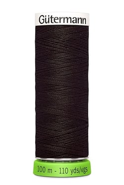 Fil à coudre Gütermann - RPET - Noir n°697