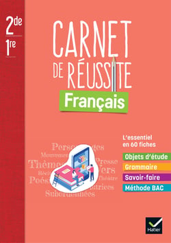 Carnet de réussite - français - 2de, 1re - carnet élève