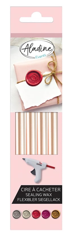 Cire - Blanc nacré - 4 bâtons