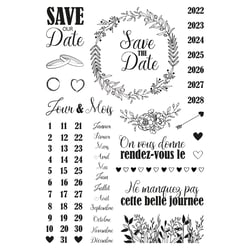 Tampon mousse - Save the date