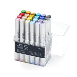 Lot de 24 marqueurs double pointe - COPIC - Couleurs assorties - Sketch Manga