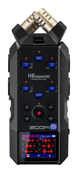 Enregistreur 6 pistes 32 bits à virgule flottante H6 Essential - Capsule microphone XYH-6e incluse - Noir