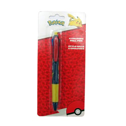 Stylo 4 couleurs La Plume Dorée - Pokémon - Pointe moyenne