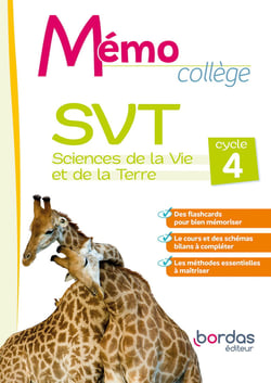 Mémo Collège : SVT - Cycle 4 - Cahier de l'élève (édition 2022)