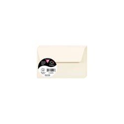 Pollen - Enveloppe - 90 x 140 mm - portefeuille - côté ouvert - autocollant - imprimable - blanc naturel - pack de 20