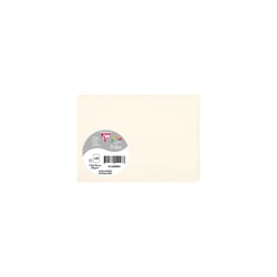 25 cartes simples Pollen - 210g/m² - C6 (11x15,5cm) - Coloris blanc naturel