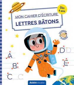 Mon cahier d'écriture : lettres bâtons - espace