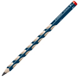 Lot de 2 crayons graphites droitiers mine HB - STABILO - Bleu ardoise - EASYgraph