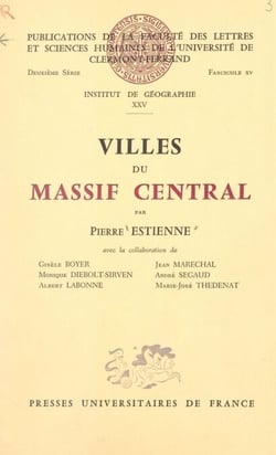 Villes du Massif central