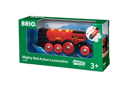 BRIO World  - 33592 - LOCOMOTIVE ROUGE PUISSANTE A PILES
