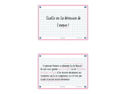 80 flashcards - 10,5 x 14,8 cm - Flash 2.0 Oxford - Petits carreaux - cadre rose