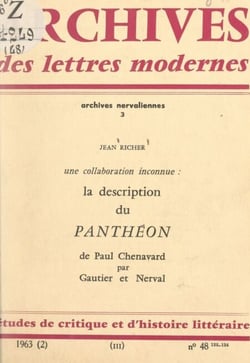 La description du "Panthéon", de Paul Chenavard, par Gautier et Nerval : une collaboration inconnue