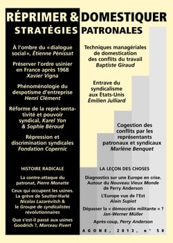 Réprimer et domestiquer : stratégies patronales - Agone 50