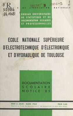 École nationale supérieure d'électrotechnique, d'électronique et d'hydraulique de Toulouse - Renseignements généraux et conditions d'admission