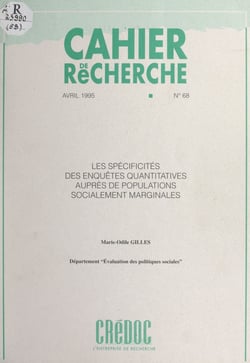 Les spécificités des enquêtes quantitatives auprès de populations socialement marginales