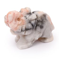 Éléphant - Agate Crazy Lace - 40 mm