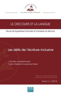 Les défis de l'écriture inclusive (édition 2019)