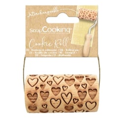 ScrapCooking - Mini rouleau en bois - Empreinte Cœur