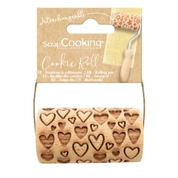 ScrapCooking - Mini rouleau en bois - Empreinte Cœur