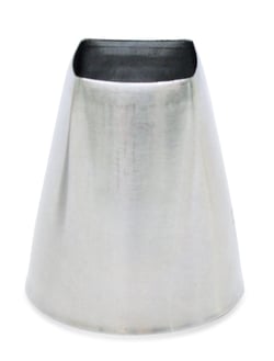 Douille de pâtisserie ScrapCooking® - Carré - Inox - 4 x 1,9 x  3,6 cm