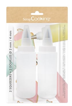 Lot 2 squeezers + 2 douilles à glaçage ScrapCooking®