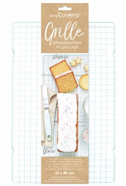 Grille de refroidissement et glaçage ScrapCooking® - 25 x 40 cm