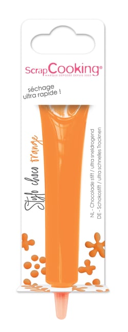 Stylo de glaçage chocolat ScrapCooking® - Orange - 25 g