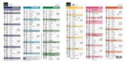 Calendrier de bureau 2026 Quo Vadis - 12 mois - Origami - 18 x 18 cm