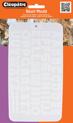 Moule silicone transparent pour résine "Résin'Mould" - Alphabet