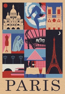 Puzzle Compact 1000 pièces - Style in the City, Paris - Clementoni