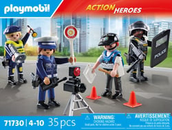 Playmobil - Métiers de la police : 4 policiers - 71730 - Les policiers