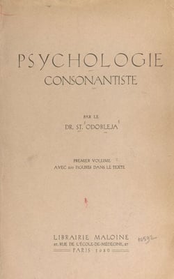 Psychologie consonantiste (1) - Avec 260 figures dans le texte