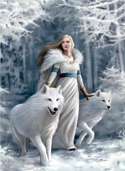 Puzzle 1000 pièces - Anne Stokes Collection - Winter Guardians